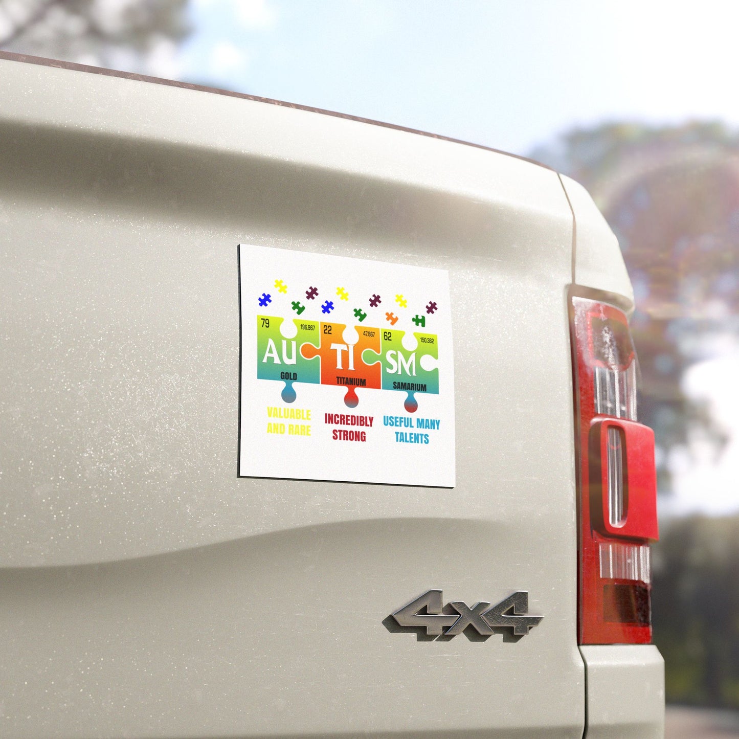 Autism Awareness Car Magnets - Show Your Support for Valuable Talents