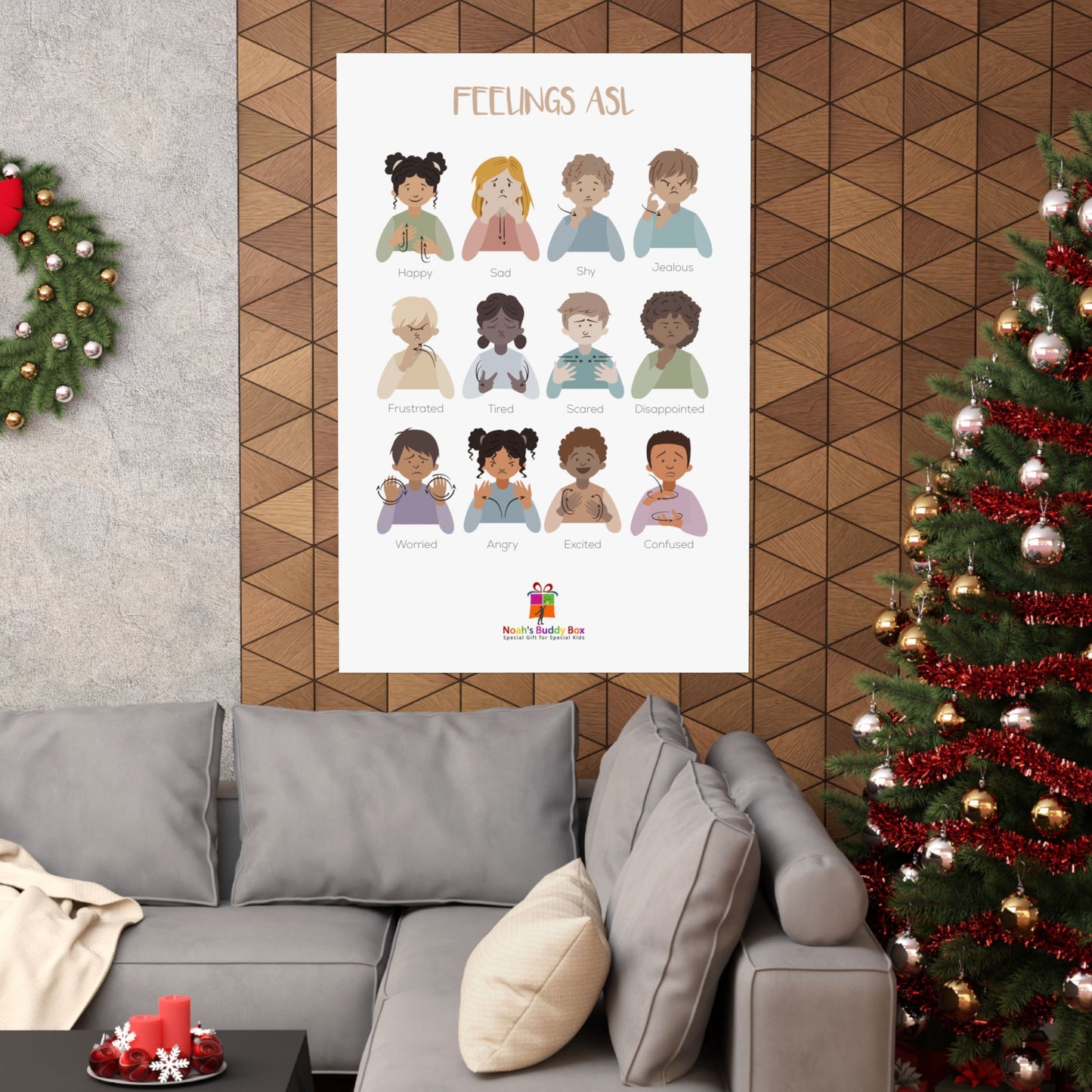 ASL Feelings Poster: Express Emotions in Sign