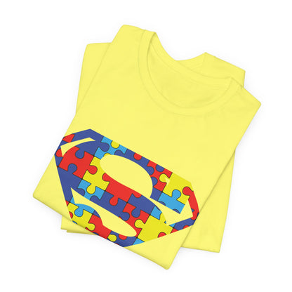 Autism Awareness Superman Tee: Embrace Your Super Strength - Unisex Jersey Short Sleeve Tee