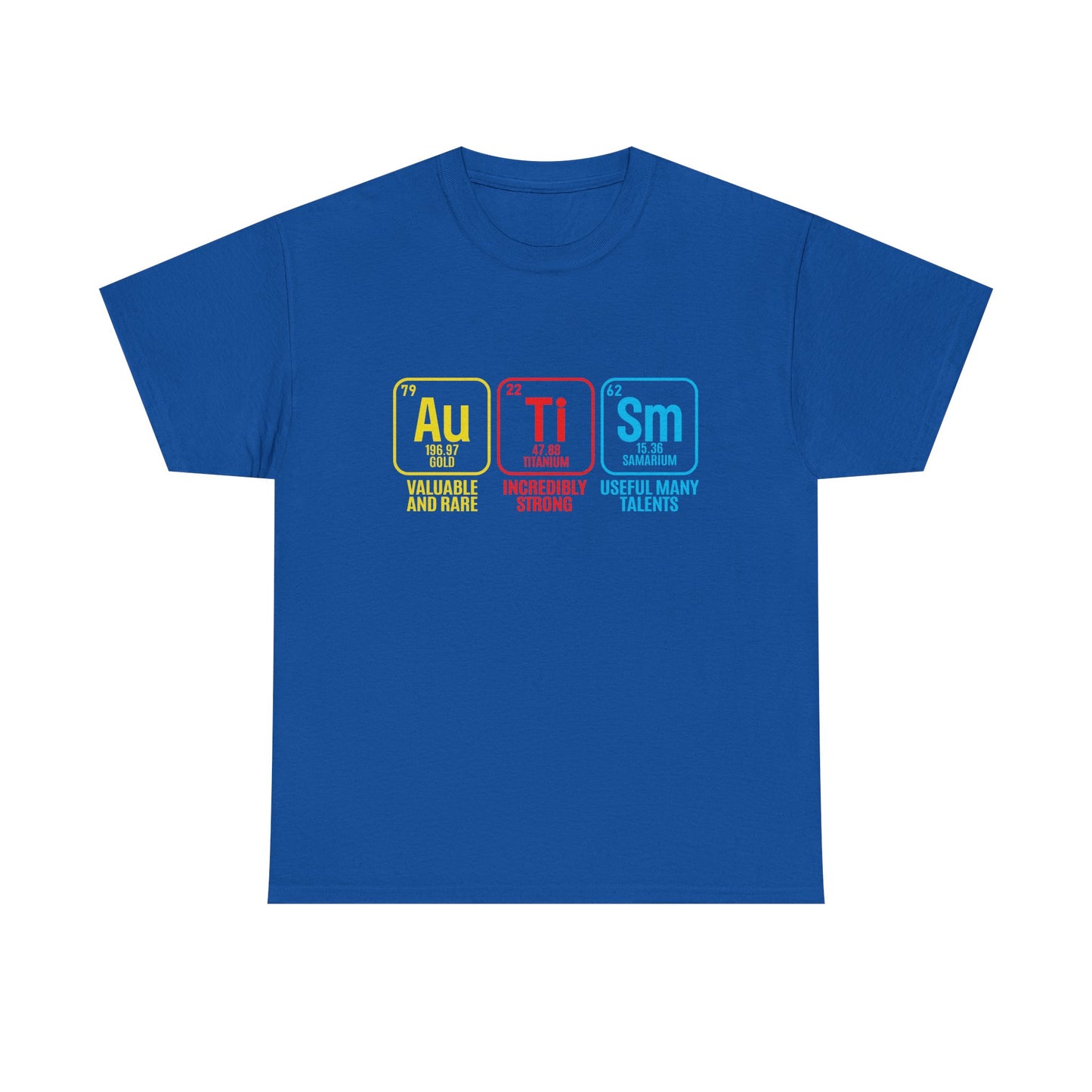 Autism Periodic Table - Unisex Heavy Cotton Tee