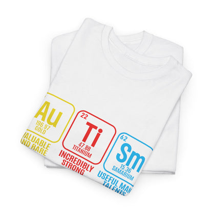 Autism Periodic Table - Unisex Heavy Cotton Tee
