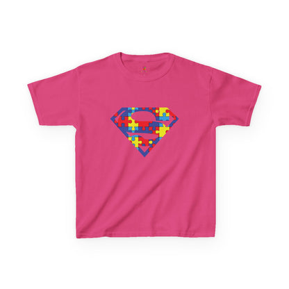Autism Awareness Superman Tee: Embrace Your Super Strength - Kids Heavy Cotton™ Tee