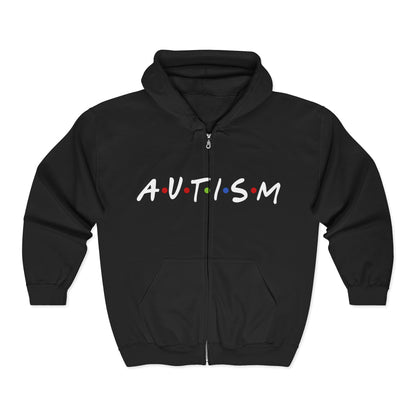 Autism Awareness Full Zip Hoodie | Celebrate Uniqueness & Support Inclusivity