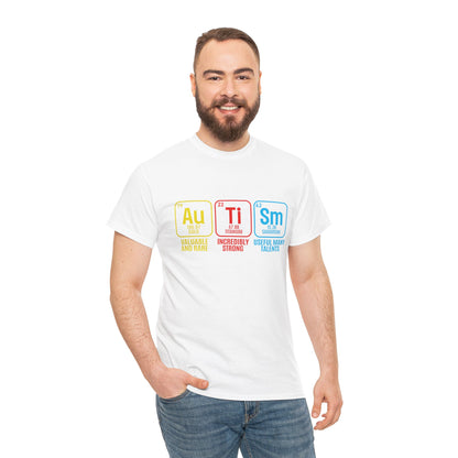 Autism Periodic Table - Unisex Heavy Cotton Tee