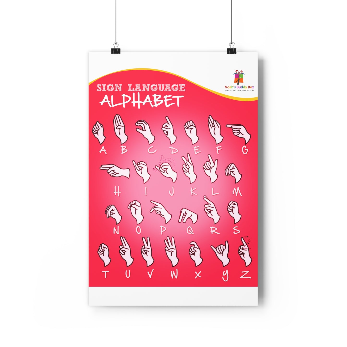ASL Alphabet Poster