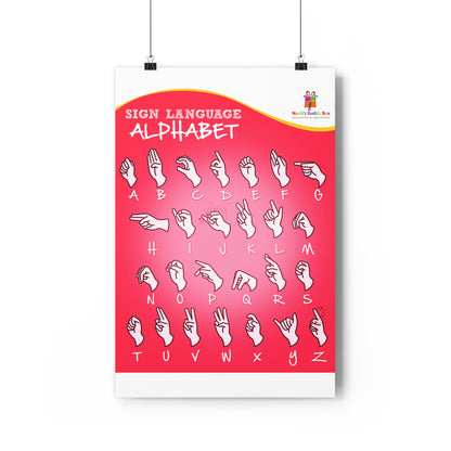 ASL Alphabet Poster