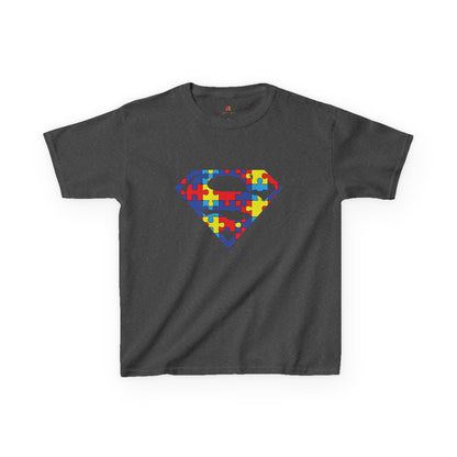 Autism Awareness Superman Tee: Embrace Your Super Strength - Kids Heavy Cotton™ Tee