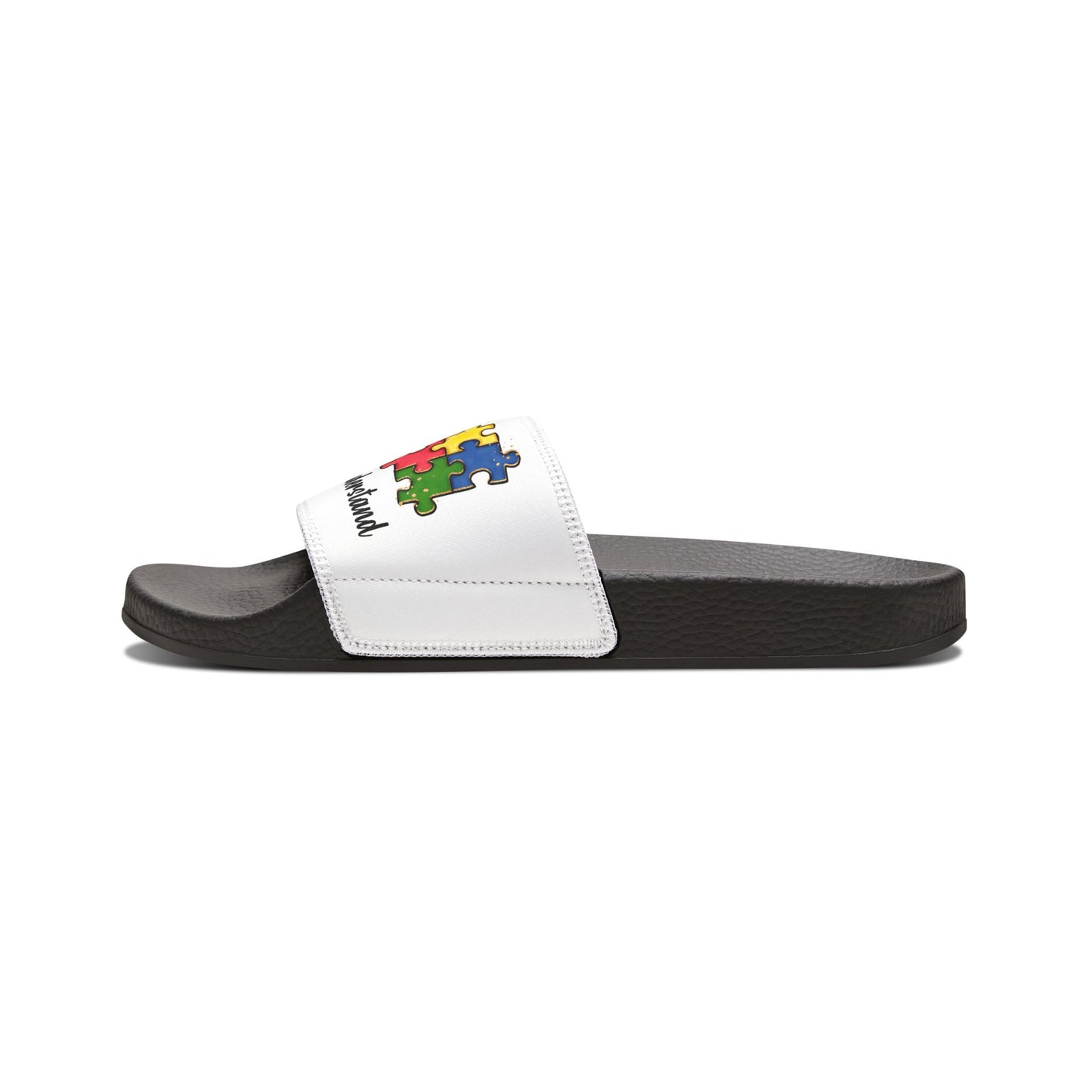 Colorful Puzzle Design Youth Sandals - Fun & Accepting Footwear