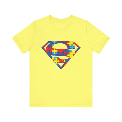 Autism Awareness Superman Tee: Embrace Your Super Strength - Unisex Jersey Short Sleeve Tee