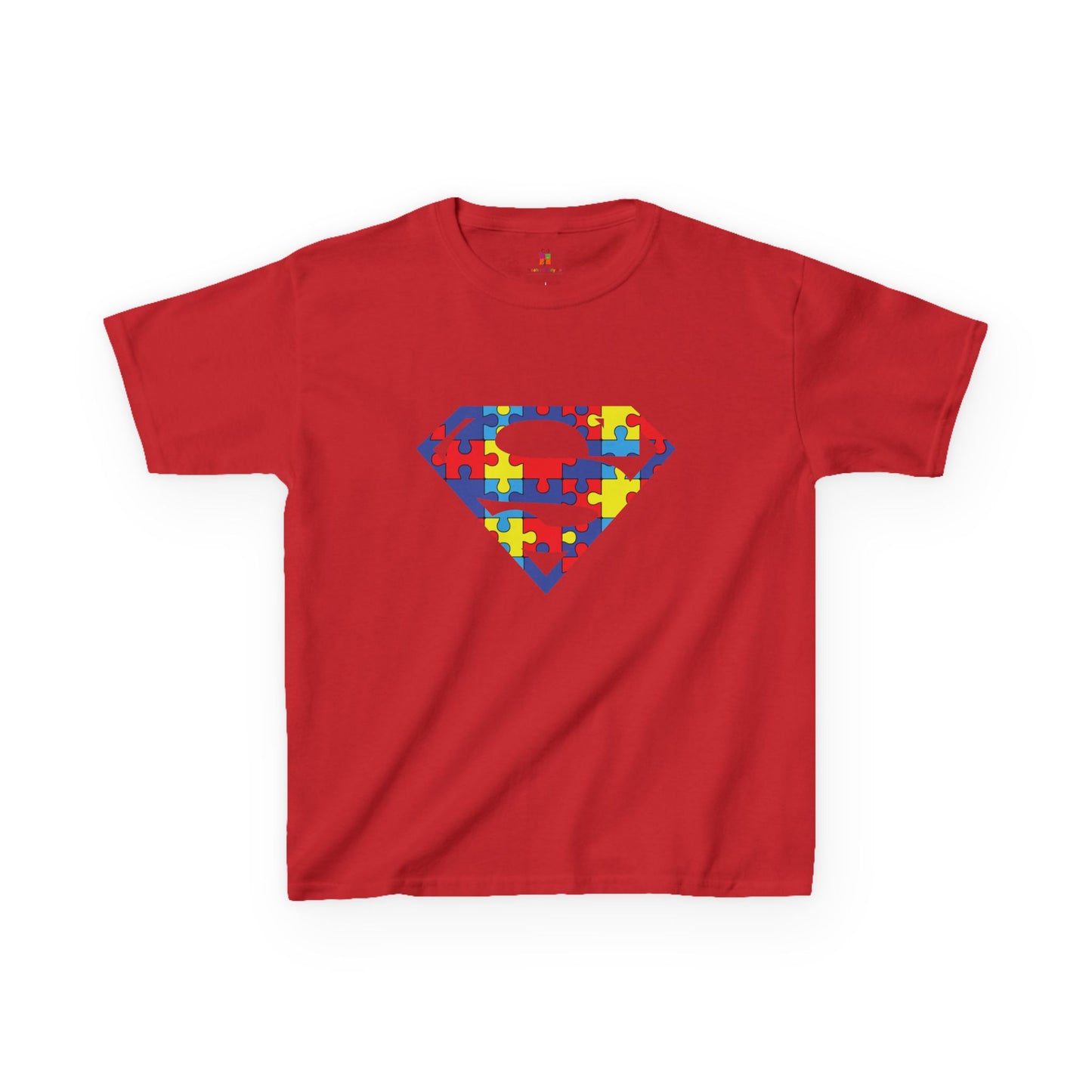 Autism Awareness Superman Tee: Embrace Your Super Strength - Kids Heavy Cotton™ Tee