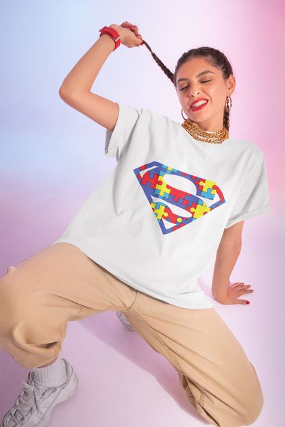 Autism Awareness Superman Tee: Embrace Your Super Strength - Unisex Jersey Short Sleeve Tee