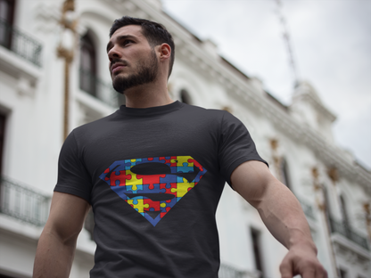 Autism Awareness Superman Tee: Embrace Your Super Strength - Unisex Jersey Short Sleeve Tee