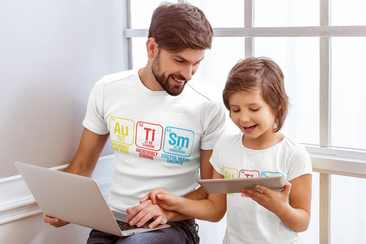 Autism Periodic Table - Unisex Heavy Cotton Tee