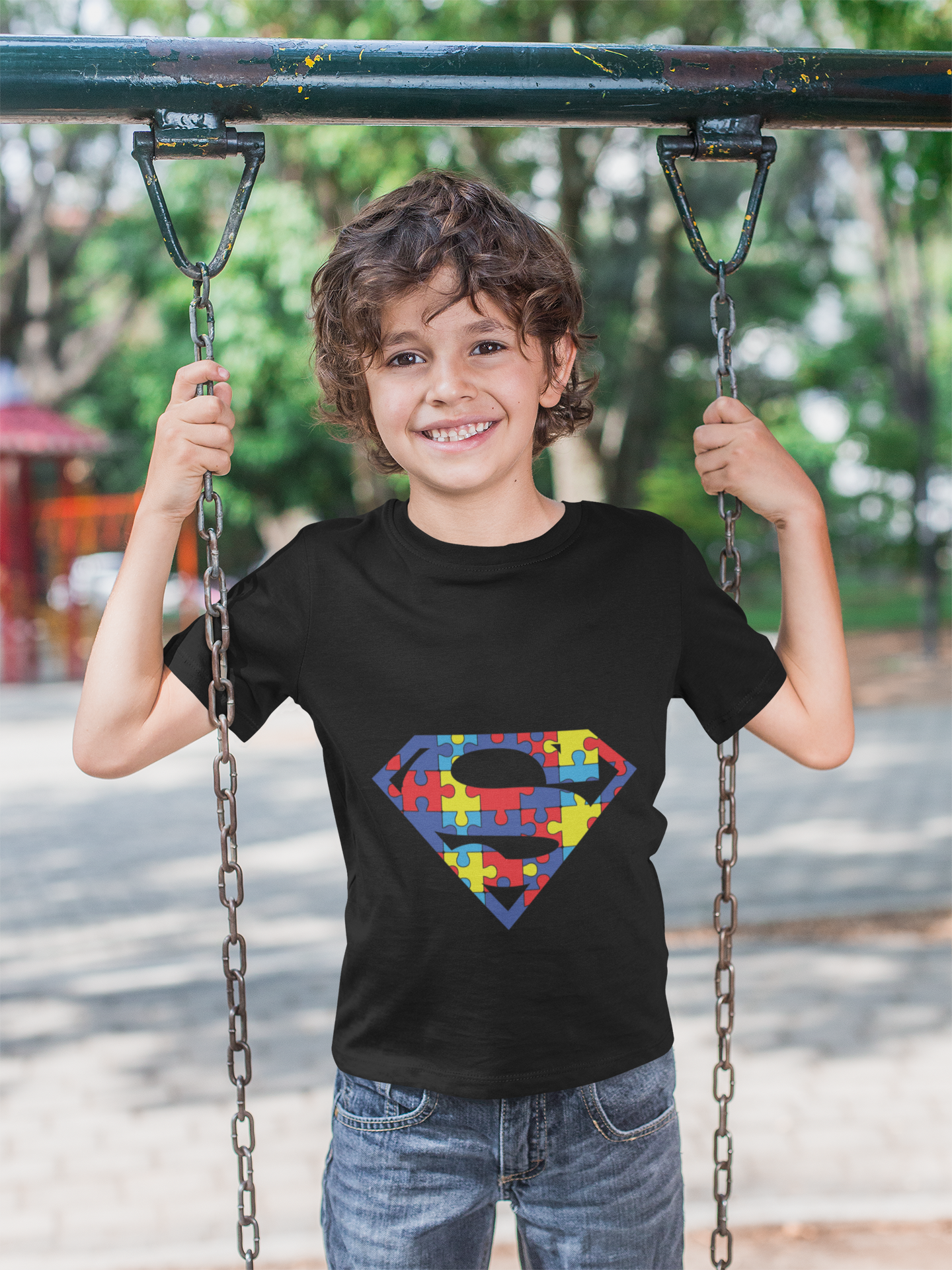 Autism Awareness Superman Tee: Embrace Your Super Strength - Kids Heavy Cotton™ Tee