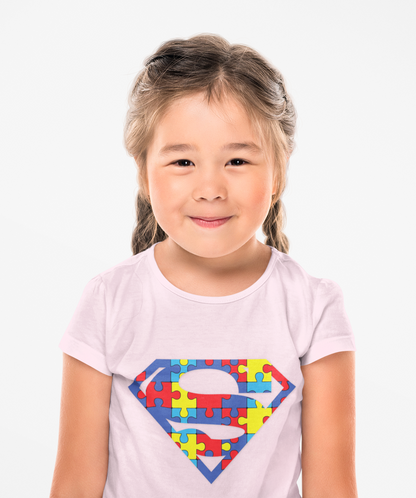 Autism Awareness Superman Tee: Embrace Your Super Strength - Kids Heavy Cotton™ Tee