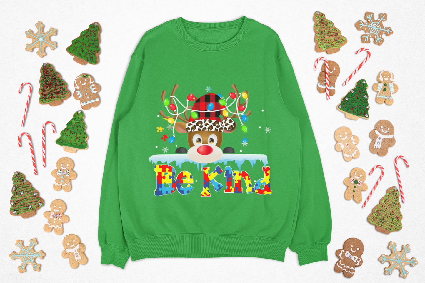 Be Kind Holiday Sweatshirt 🎄