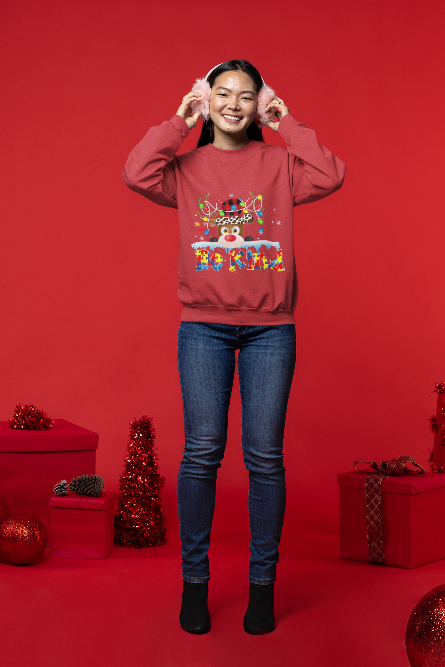 Be Kind Holiday Sweatshirt 🎄