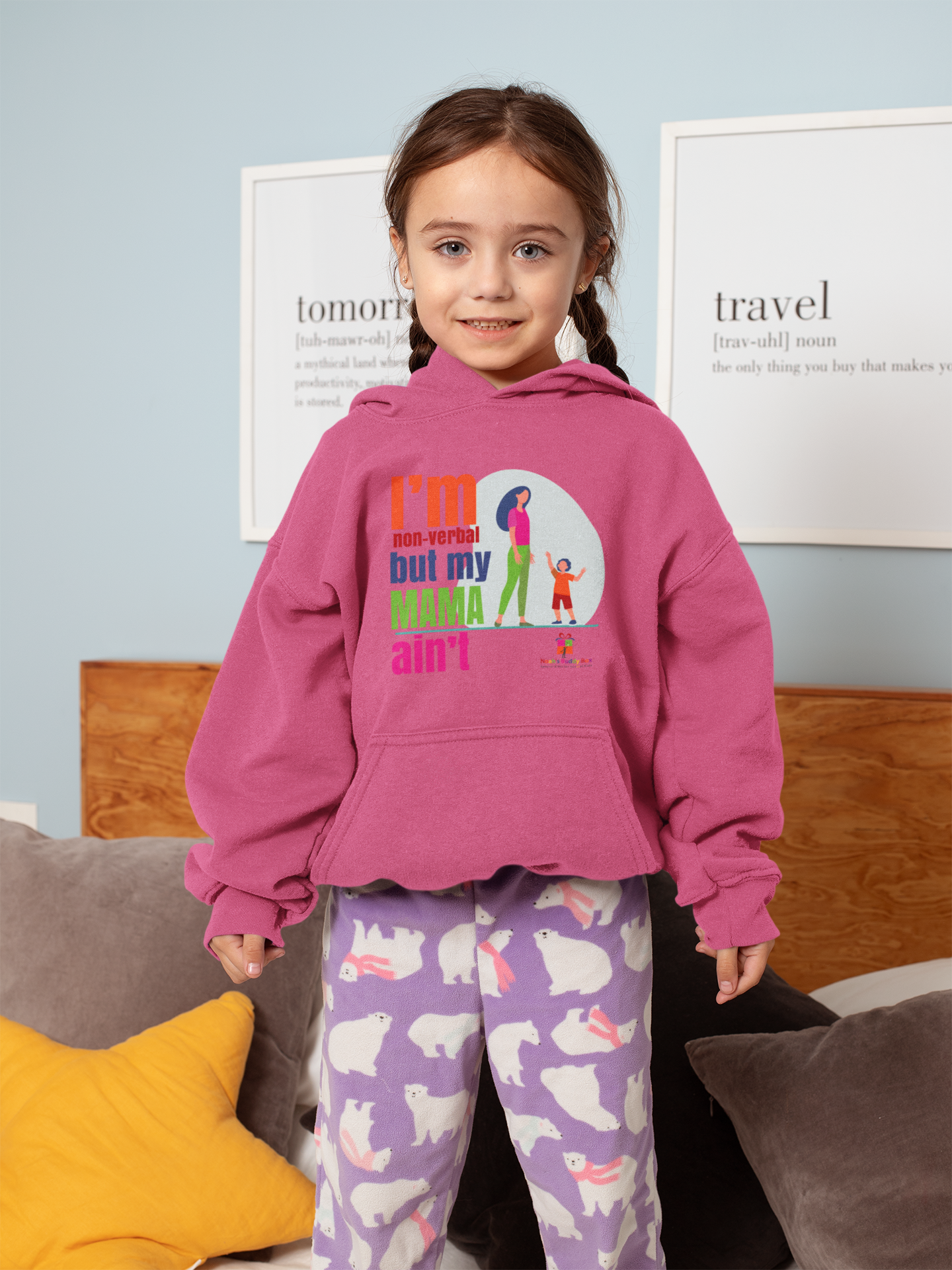 I’m Non-Verbal But My Mama Ain’t Youth Hoodie