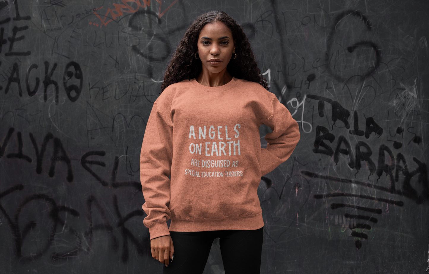Angels on Earth Crewneck Sweatshirt