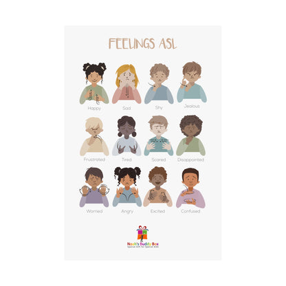ASL Feelings Poster: Express Emotions in Sign