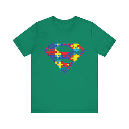 Autism Awareness Superman Tee: Embrace Your Super Strength - Unisex Jersey Short Sleeve Tee