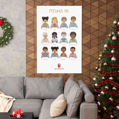 ASL Feelings Poster: Express Emotions in Sign