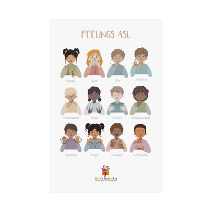 ASL Feelings Poster: Express Emotions in Sign
