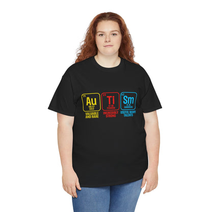 Autism Periodic Table - Unisex Heavy Cotton Tee