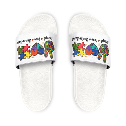 Colorful Puzzle Design Youth Sandals - Fun & Accepting Footwear