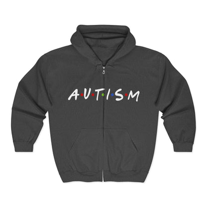 Autism Awareness Full Zip Hoodie | Celebrate Uniqueness & Support Inclusivity
