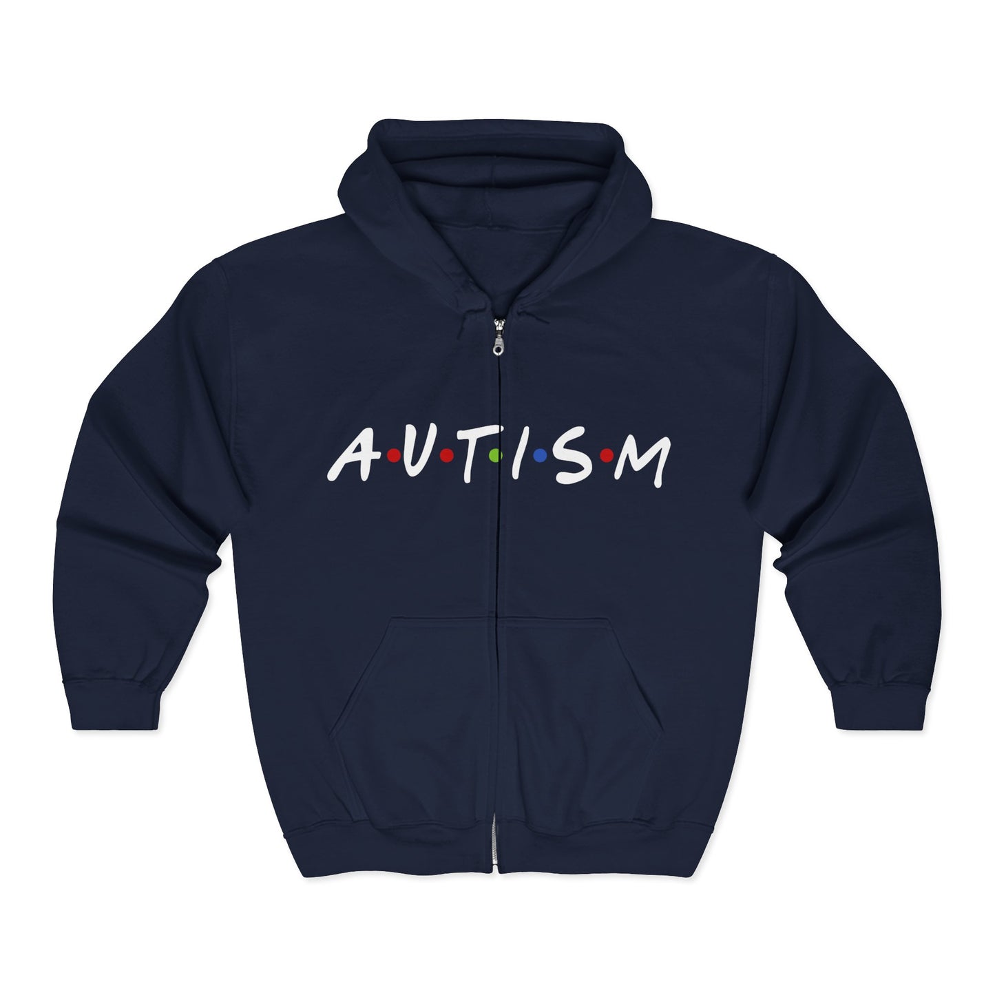 Autism Awareness Full Zip Hoodie | Celebrate Uniqueness & Support Inclusivity