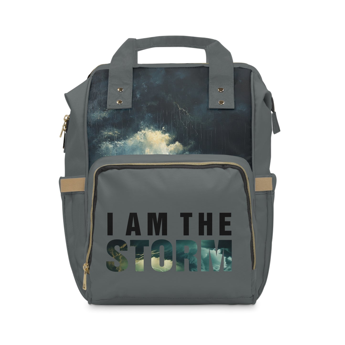 "I Am the Storm" Multifunctional Diaper Backpack