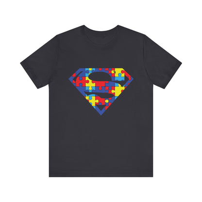 Autism Awareness Superman Tee: Embrace Your Super Strength - Unisex Jersey Short Sleeve Tee