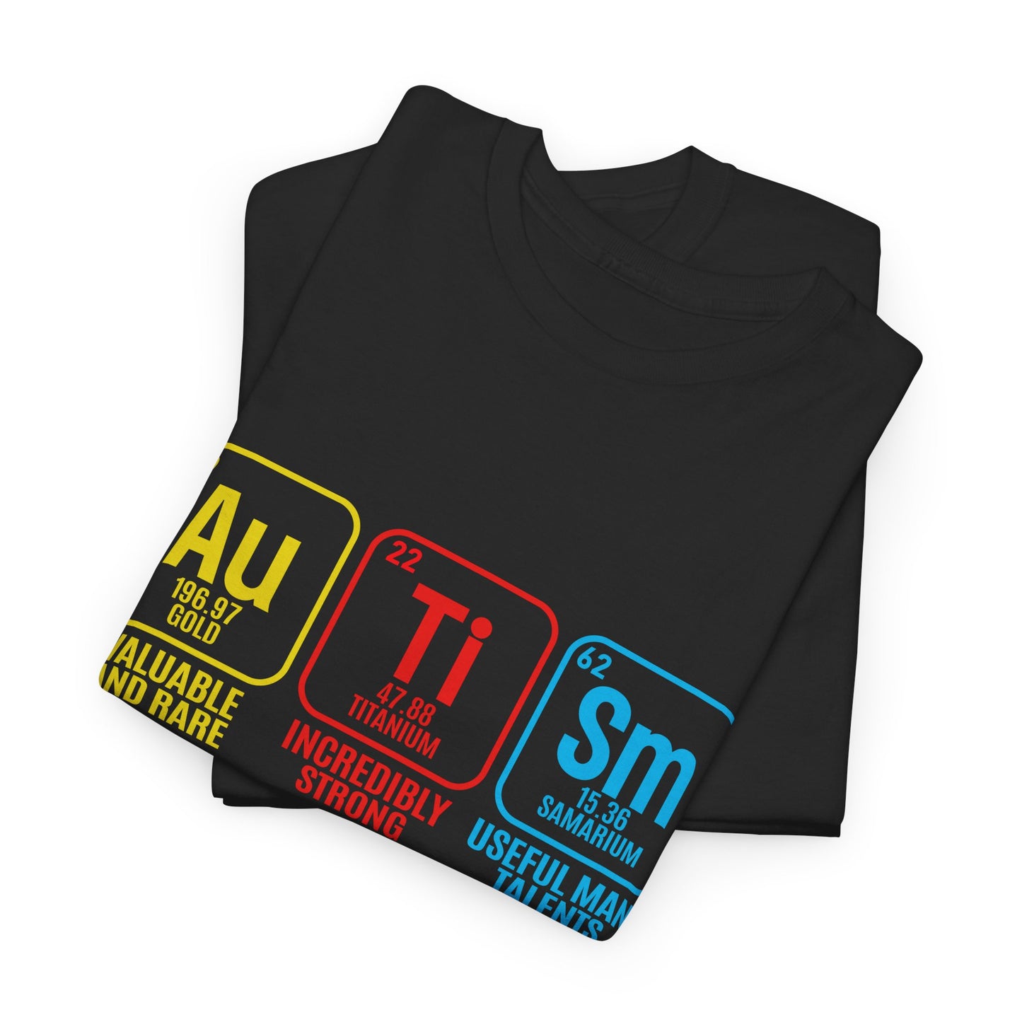 Autism Periodic Table - Unisex Heavy Cotton Tee