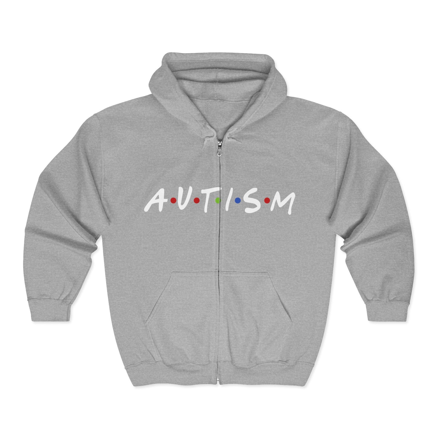Autism Awareness Full Zip Hoodie | Celebrate Uniqueness & Support Inclusivity