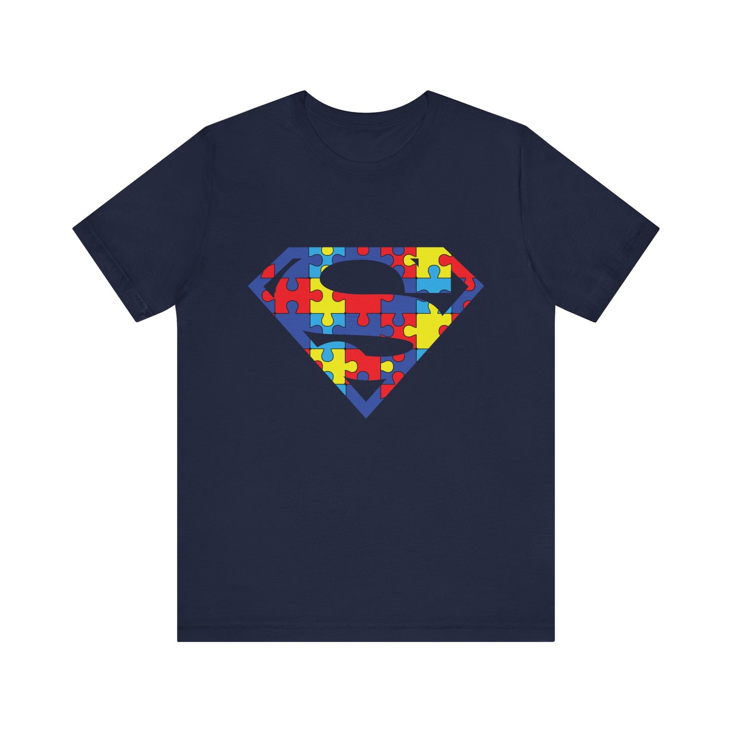 Autism Awareness Superman Tee: Embrace Your Super Strength - Unisex Jersey Short Sleeve Tee