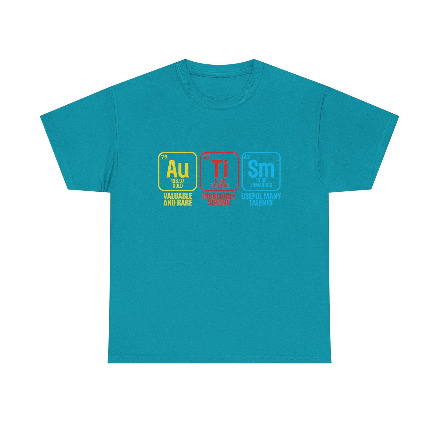 Autism Periodic Table - Unisex Heavy Cotton Tee