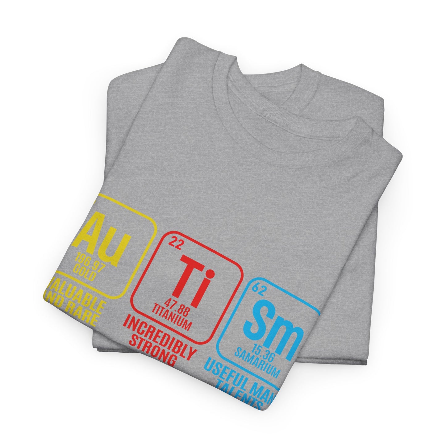 Autism Periodic Table - Unisex Heavy Cotton Tee