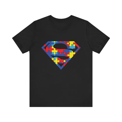 Autism Awareness Superman Tee: Embrace Your Super Strength - Unisex Jersey Short Sleeve Tee