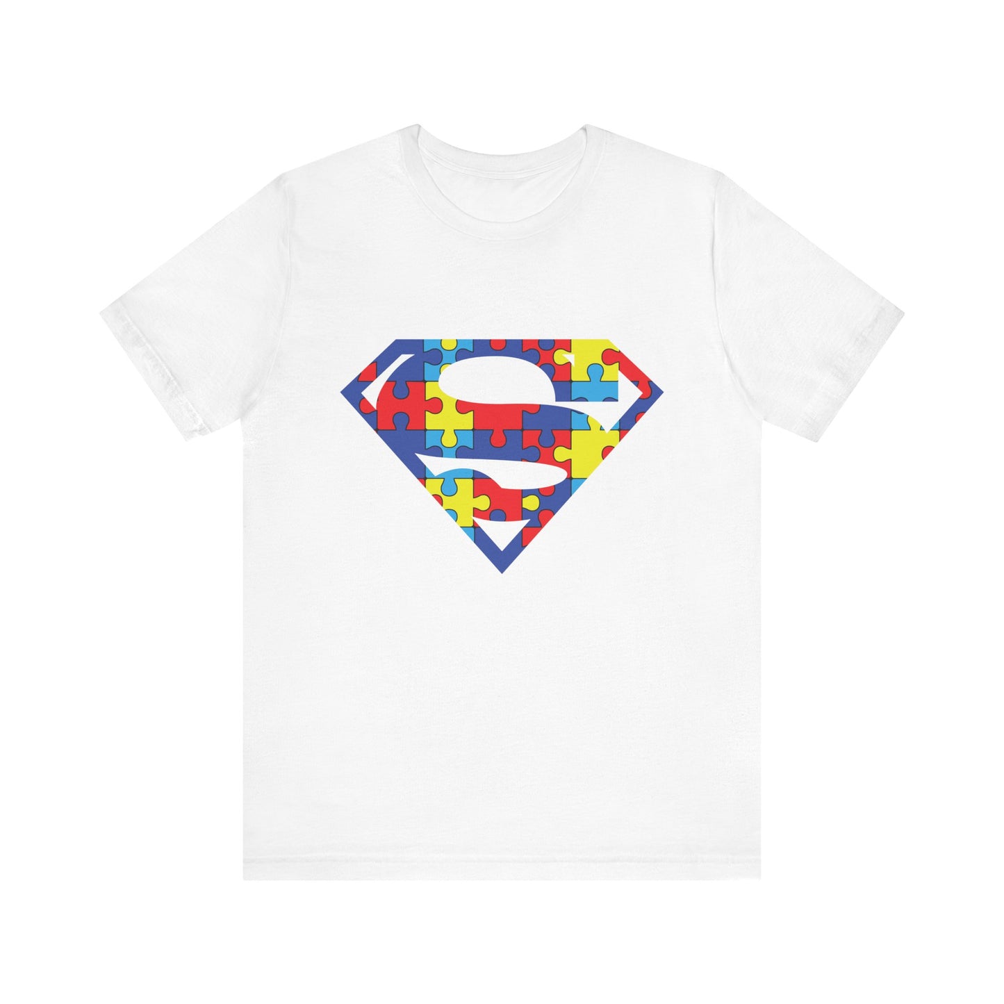 Autism Awareness Superman Tee: Embrace Your Super Strength - Unisex Jersey Short Sleeve Tee