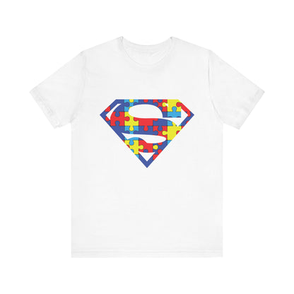 Autism Awareness Superman Tee: Embrace Your Super Strength - Unisex Jersey Short Sleeve Tee